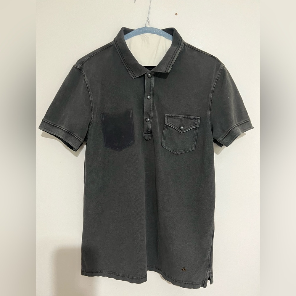 BOSS ORANGE Charcoal Polo Shirt